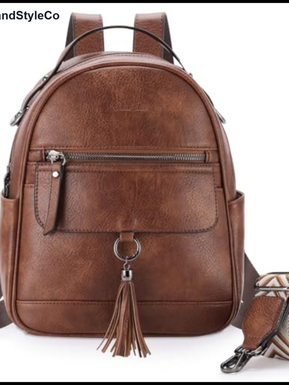 Mini Backpack Purse for Women Vegan Faux Leather Small Convertible Travel Bag